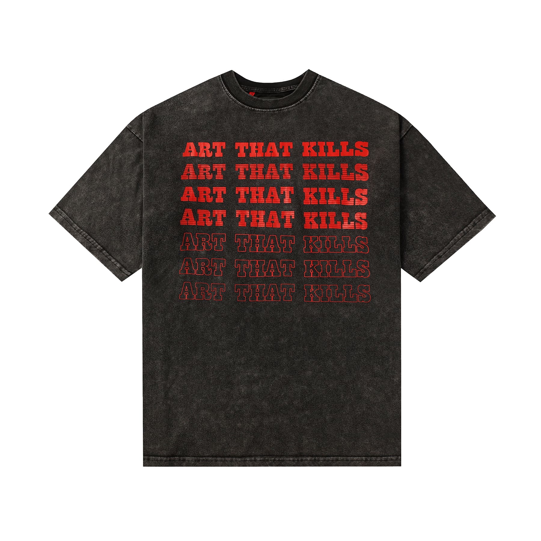 Gallery Dept Retro Paint-Splattered Graffiti Cotton T-Shirt for Men and Women