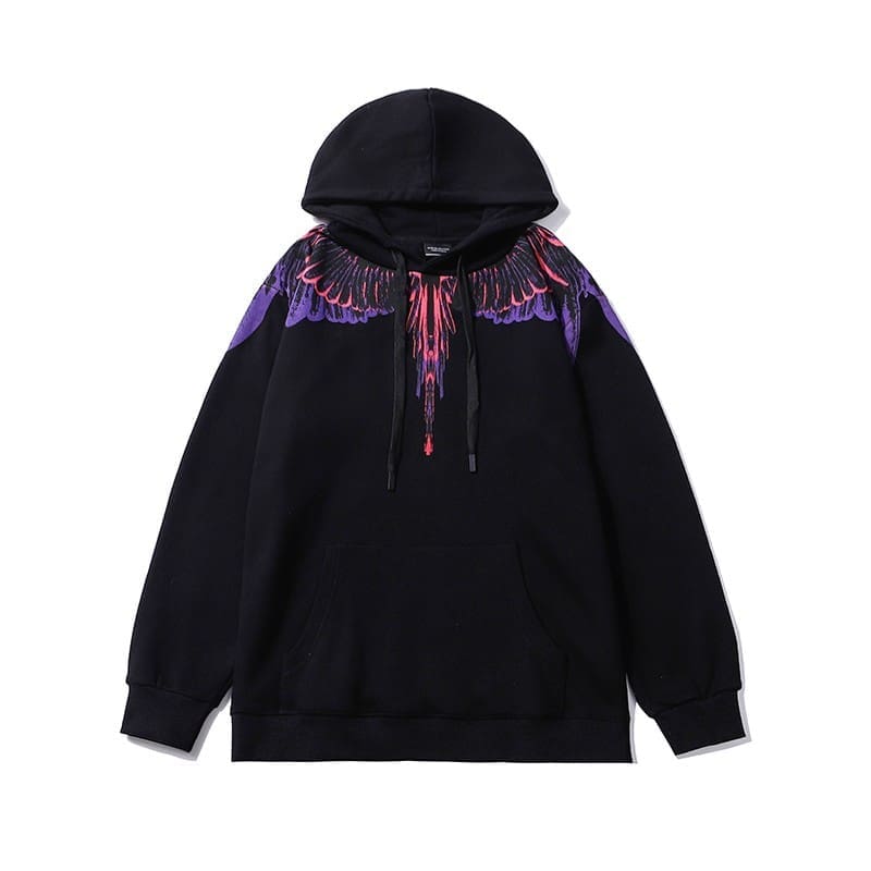 Marcelo Burlon Colorful Feather Phantom Wings Sweater Lightning Blade Hoodie