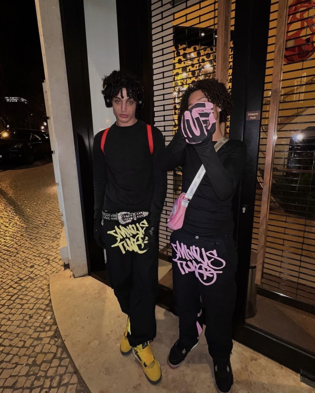 Minus Two Cargo Pants Casual Straight-Leg Loose Fit Hip Hop Star Style