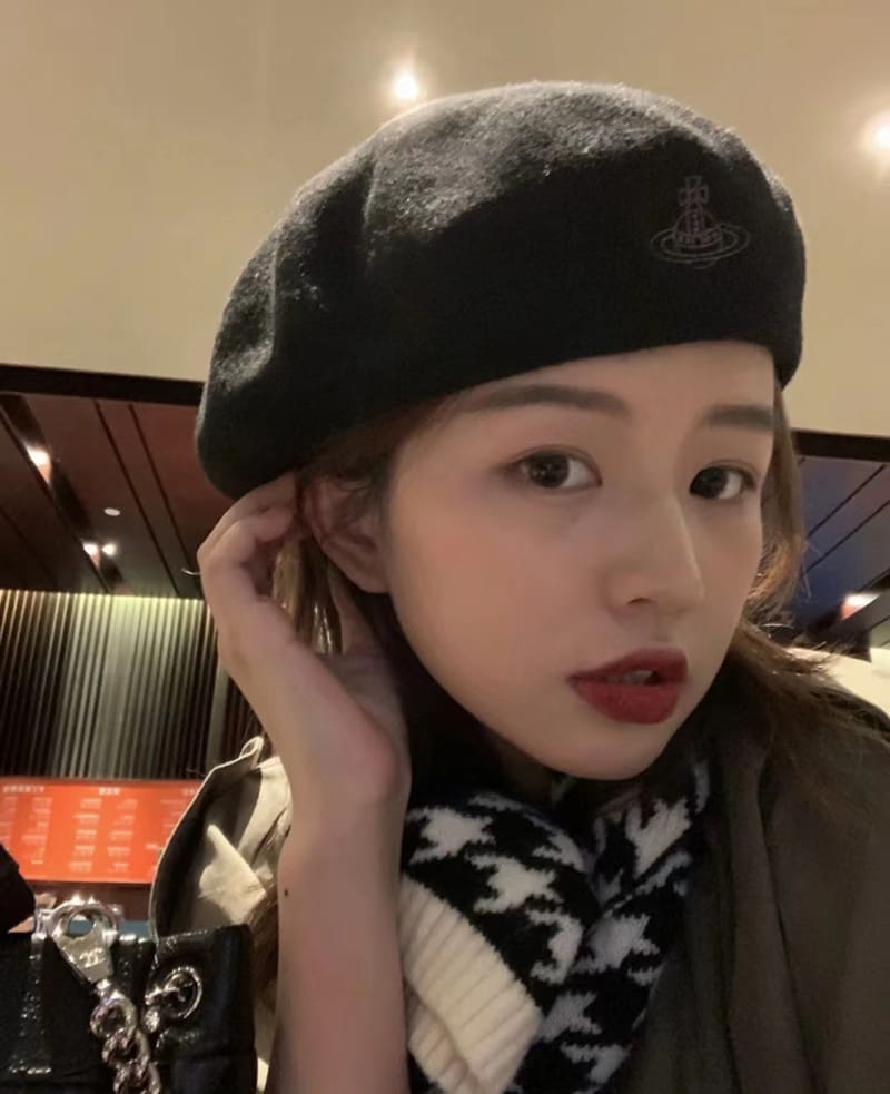 Vivienne Westwood Beret Wool Retro Painter Hat for Women