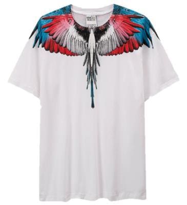 Marcelo Burlon Wings T-Shirt Classic Feather Short Sleeve B