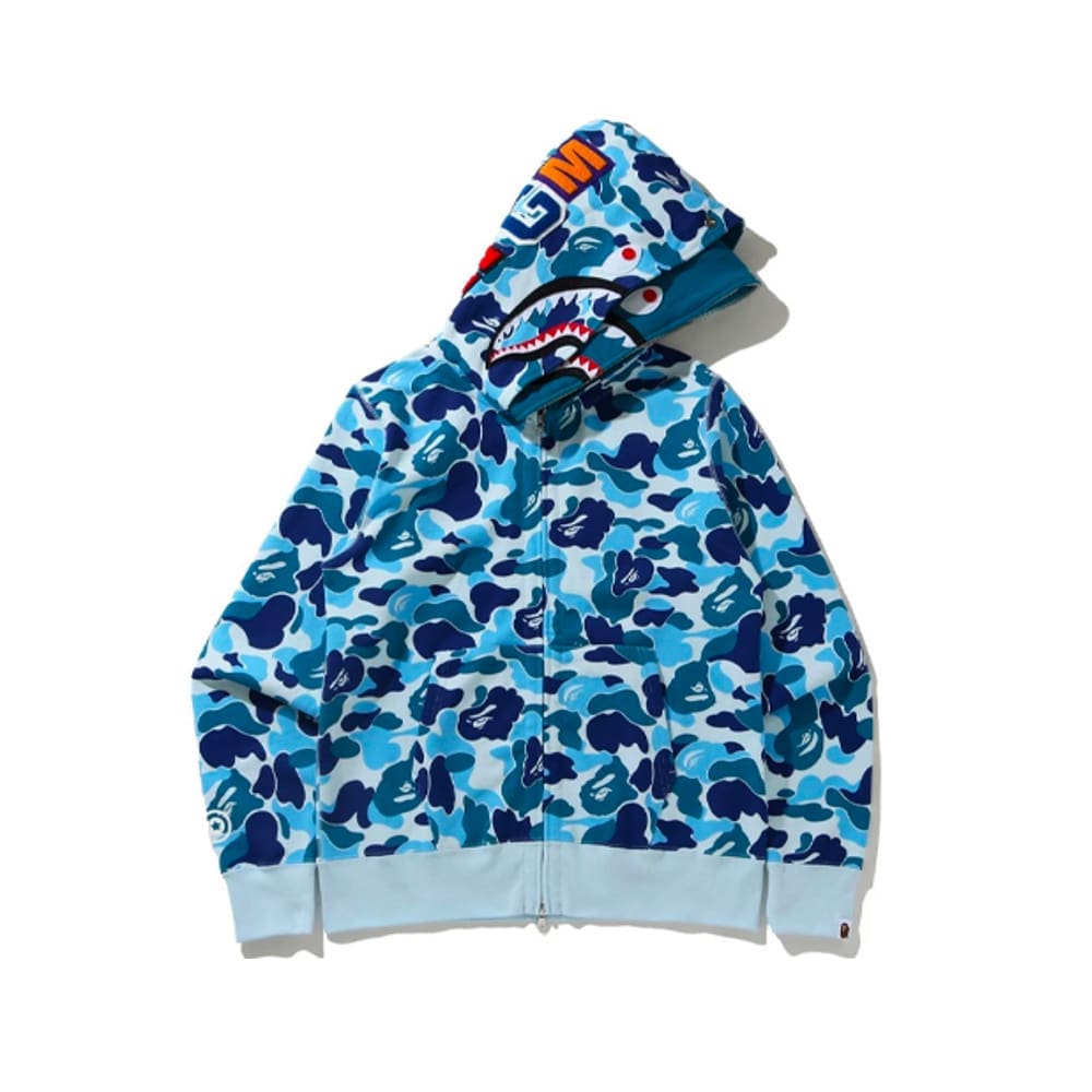 AAPE Ape Head Camouflage Zip Hoodie for Men and Women
