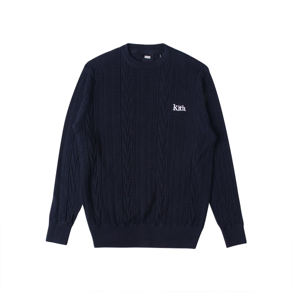 defans kith Maychao knitwear British preppy style thin base pullover sweater men’s autumn and winter sweater