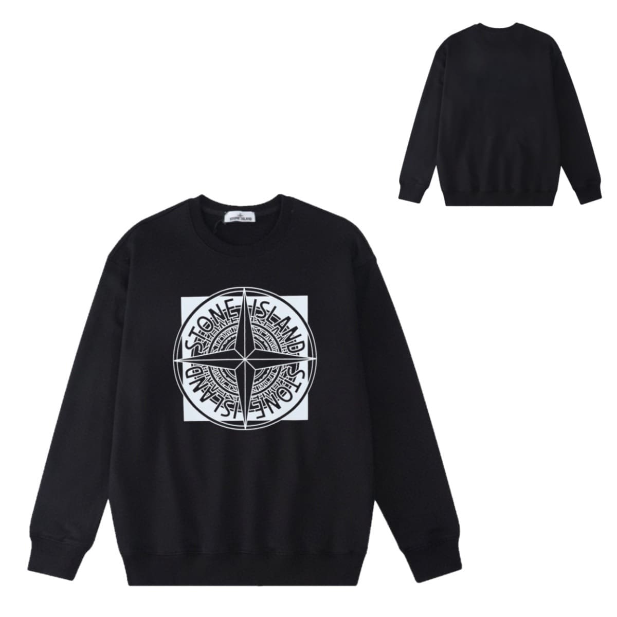 Stone Island Compass Logo Long Sleeve Minimalist Sweater