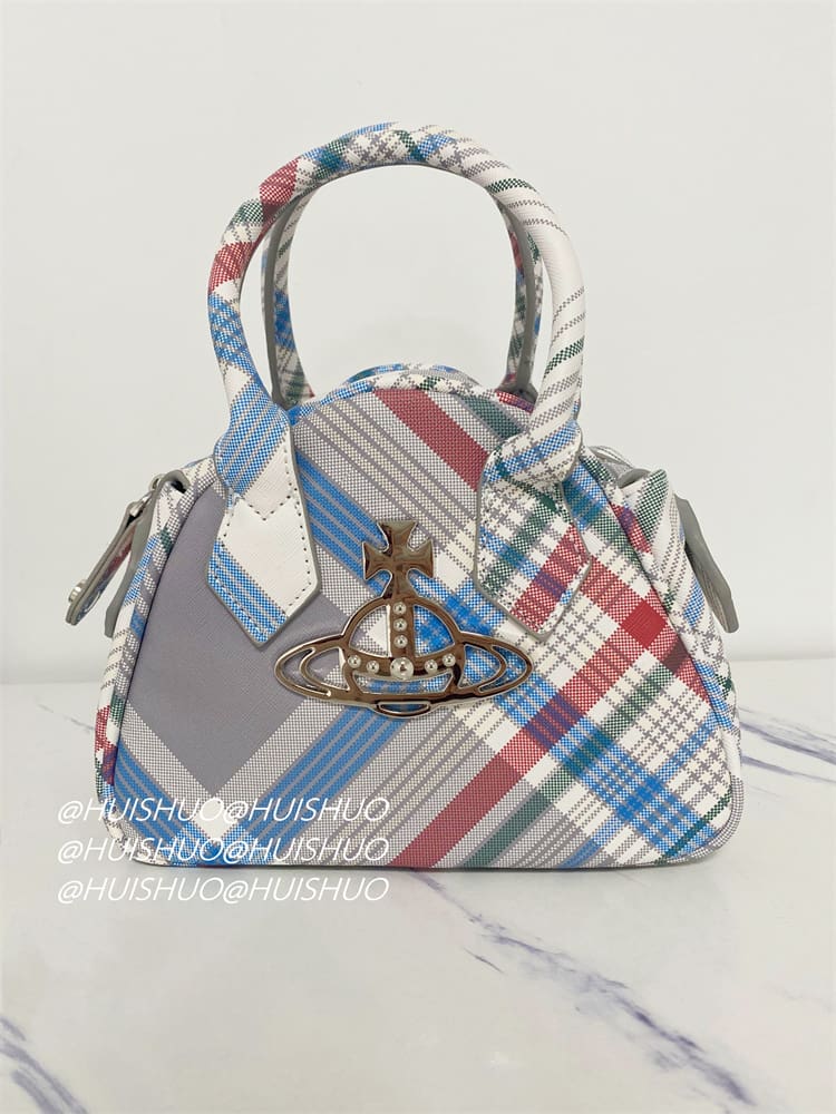 Vivienne Westwood Crocodile Pattern Baguette Shoulder Bag Saturn Chain Design