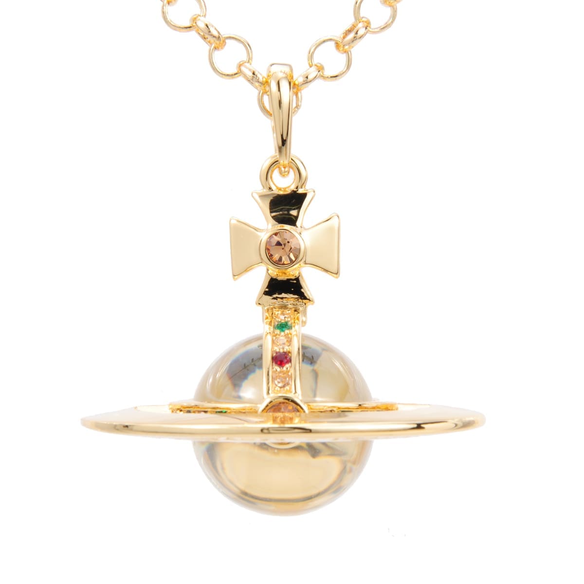 Vivienne Westwood Saturn Large Three-Dimensional Planet Necklace Classic Style