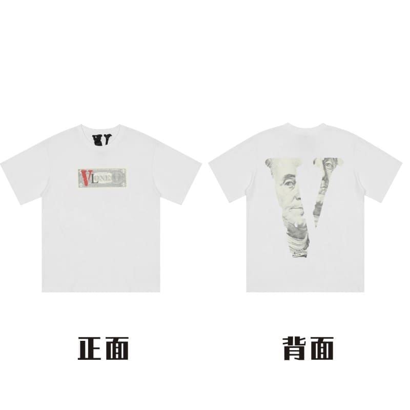 VLONE Large V Short Sleeve High Street T-Shirt Summer Style