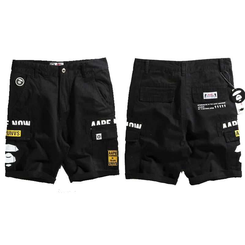 AAPE Camouflage Cargo Shorts for Men and Women