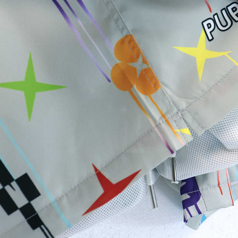 vlone fog pu*re b*and printed shorts lightweight beach pants