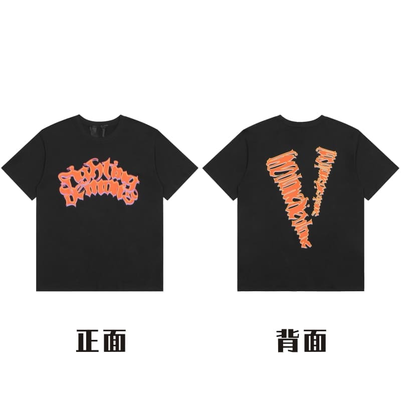 VLONE Big V Short Sleeve T-Shirt Casual High Street Summer Wear