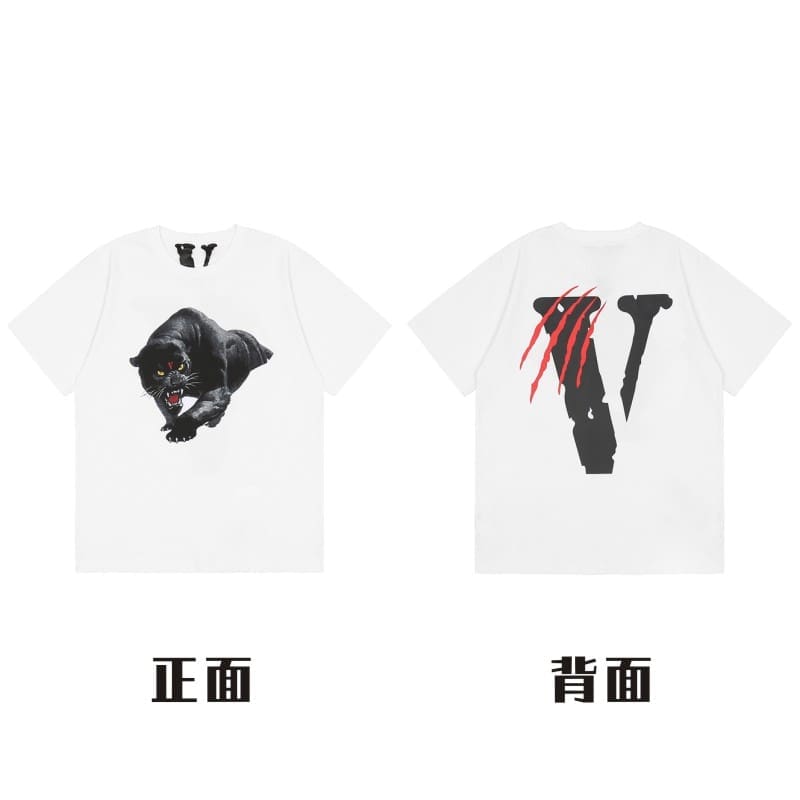 VLONE Large V Short Sleeve T-Shirt High Street Spring Summer Casual Wear