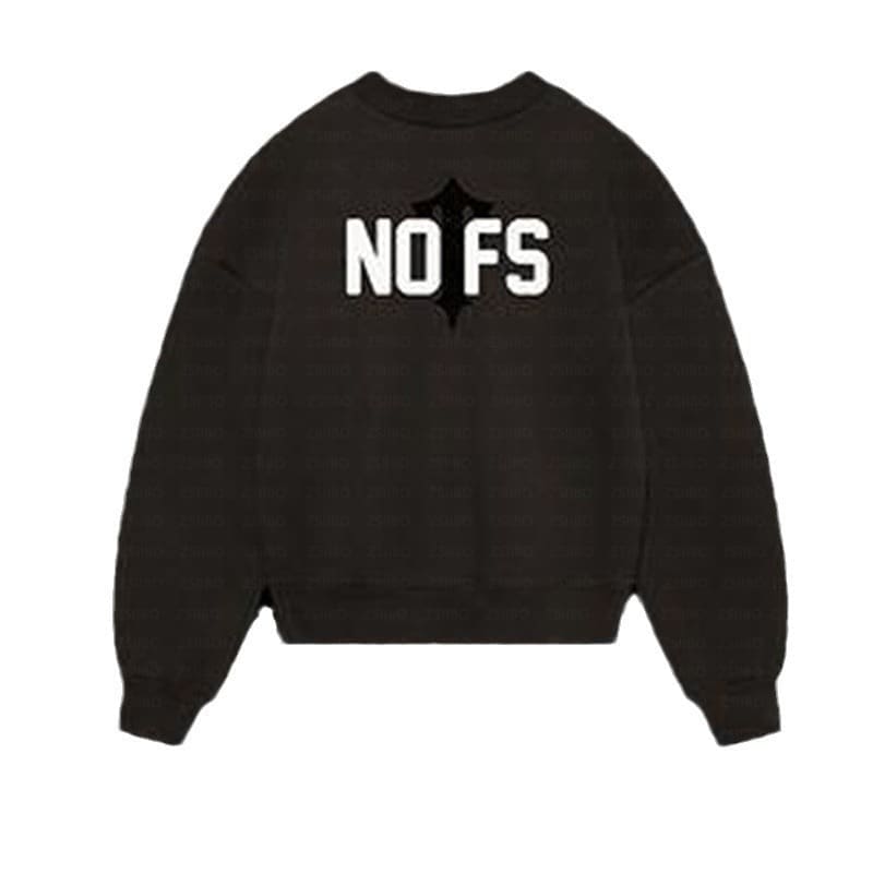 NOFS Printed Sweatshirt American Retro Loose Fit Autumn Winter
