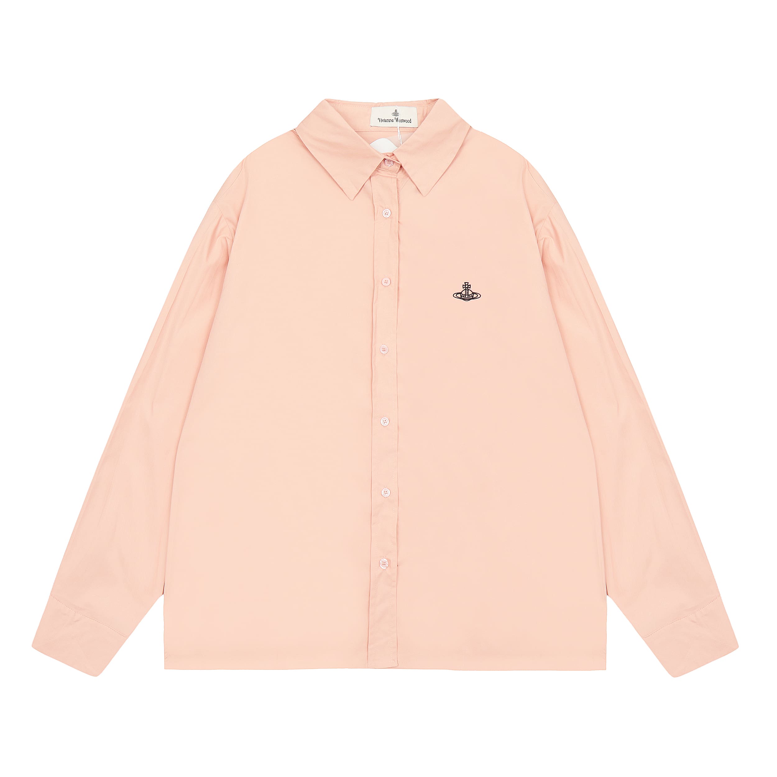 Vivienne Westwood Saturn Embroidery Casual Long Sleeve Shirt for Women