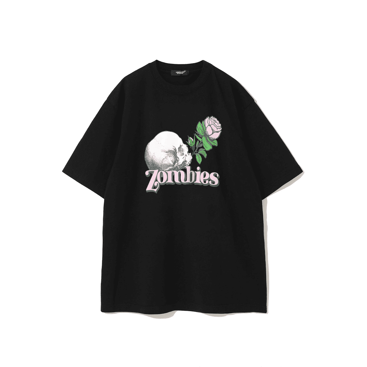 Undercover Zombie Tide Washed Print Loose Short Sleeve T-Shirt for Men and Women