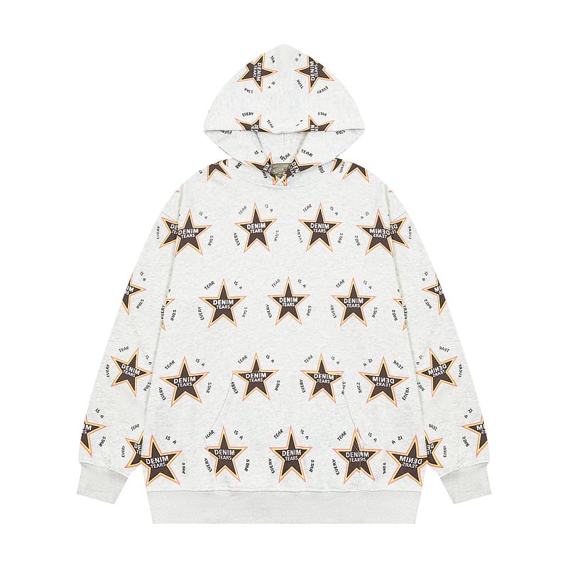 Denim Tears Full Printed Terry Hooded Sweater