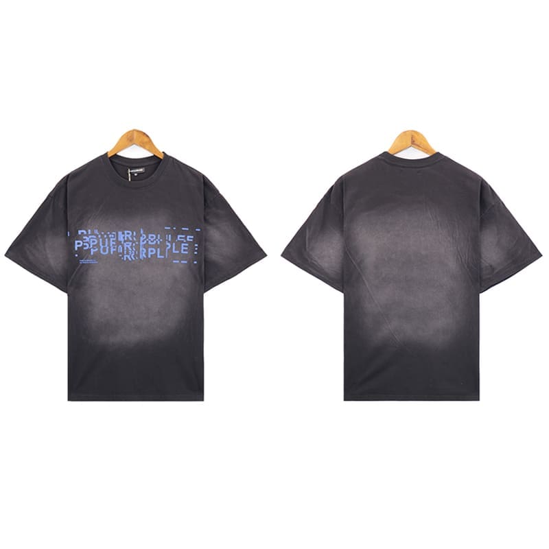 vlone fog pu*re b*and washed cotton t-shirt with glitch sports shorts