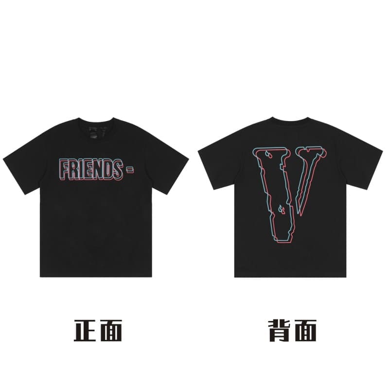 VLONE Big V Short Sleeve T-Shirt Casual High Street Summer Wear