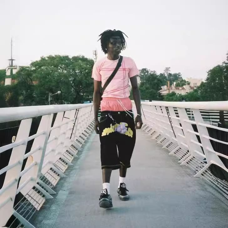 Minus Two Embroidered Denim Shorts Straight Leg Streetwear