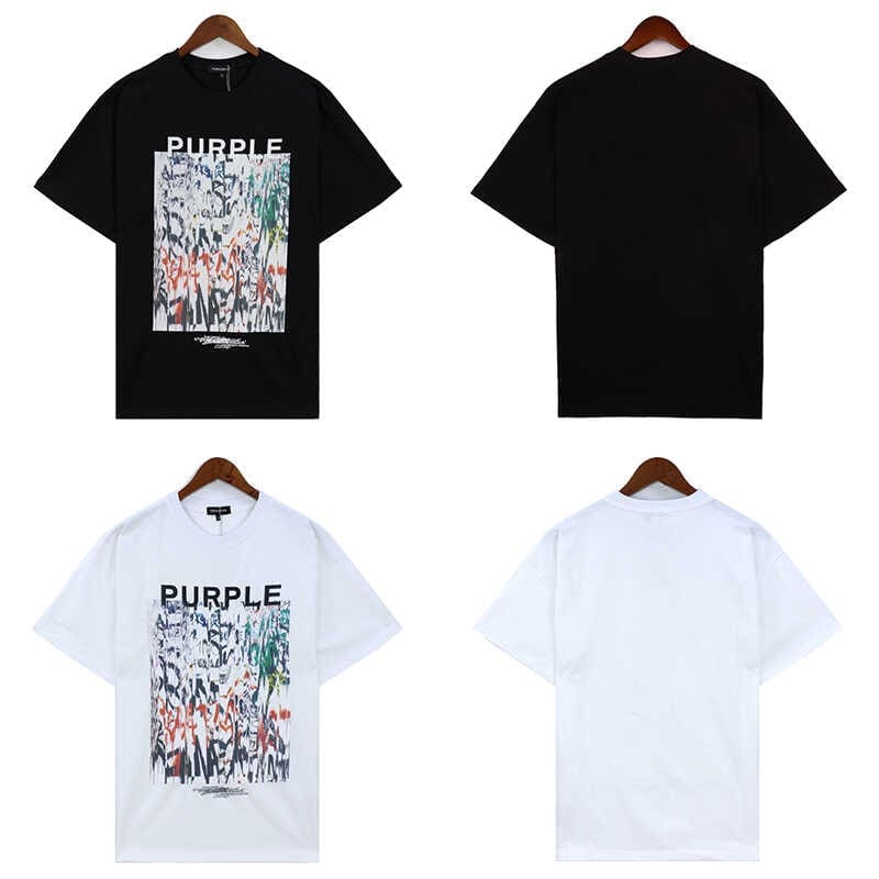 pu*re b*and logo graffiti print t-shirt short sleeve high street casual