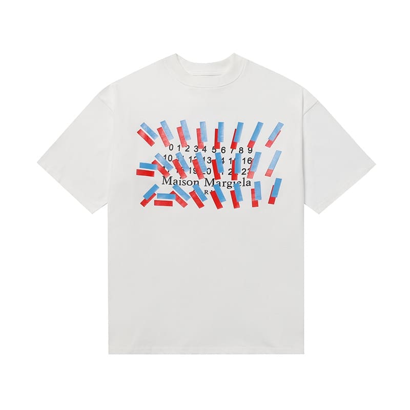 ma*s*n Ma*i*la mm6 digital pattern short sleeve t-shirt series a