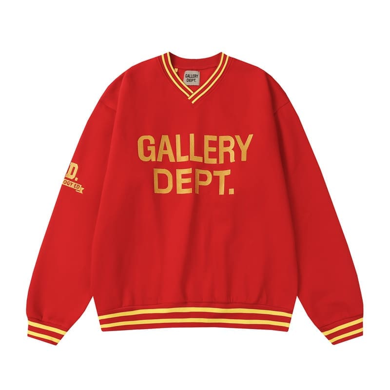 Gallery Dept Letter Printed Loose Couple Pullover Sweatshirt
