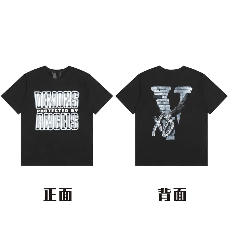 VLONE Big V Short Sleeve T-Shirt Casual High Street Summer Wear