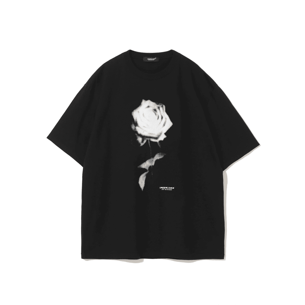 Undercover Fuzzy Gradient Print Loose Short Sleeve T-Shirt for Men and Women