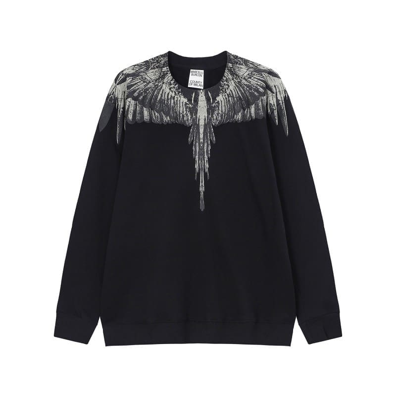 Marcelo Burlon Colorful Feather Phantom Wings Sweater Lightning Blade Hoodie