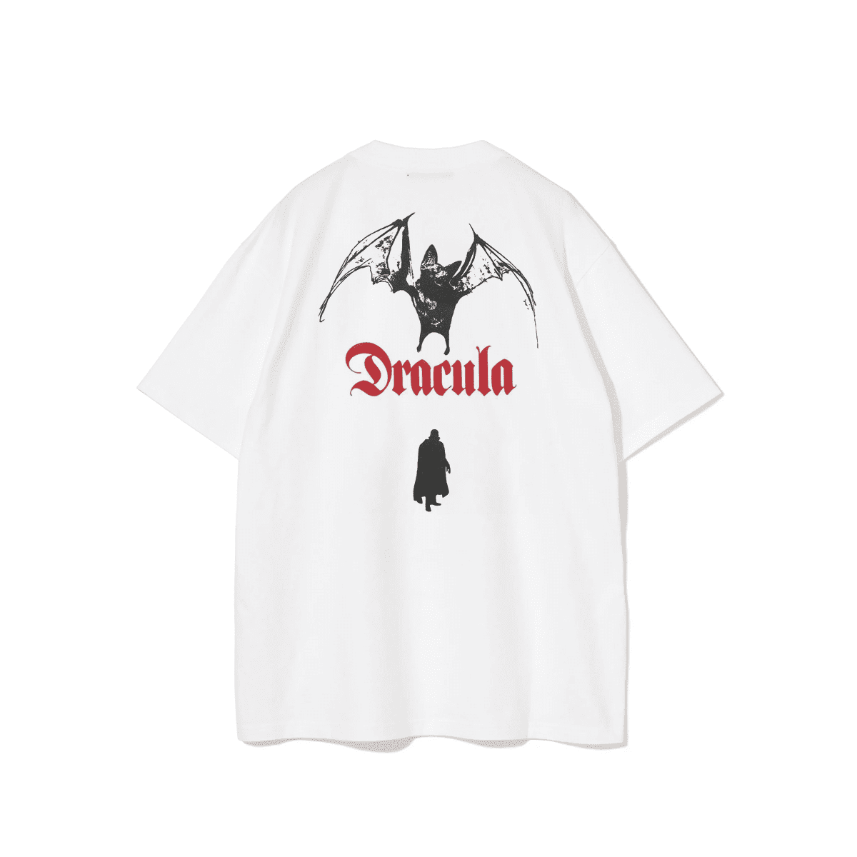 Undercover Dracula Retro Washed Print Loose Short Sleeve T-Shirt for Men and Women