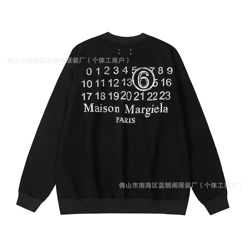 ma*s*n Ma*i*la mm6 terry round neck sweater for men and women