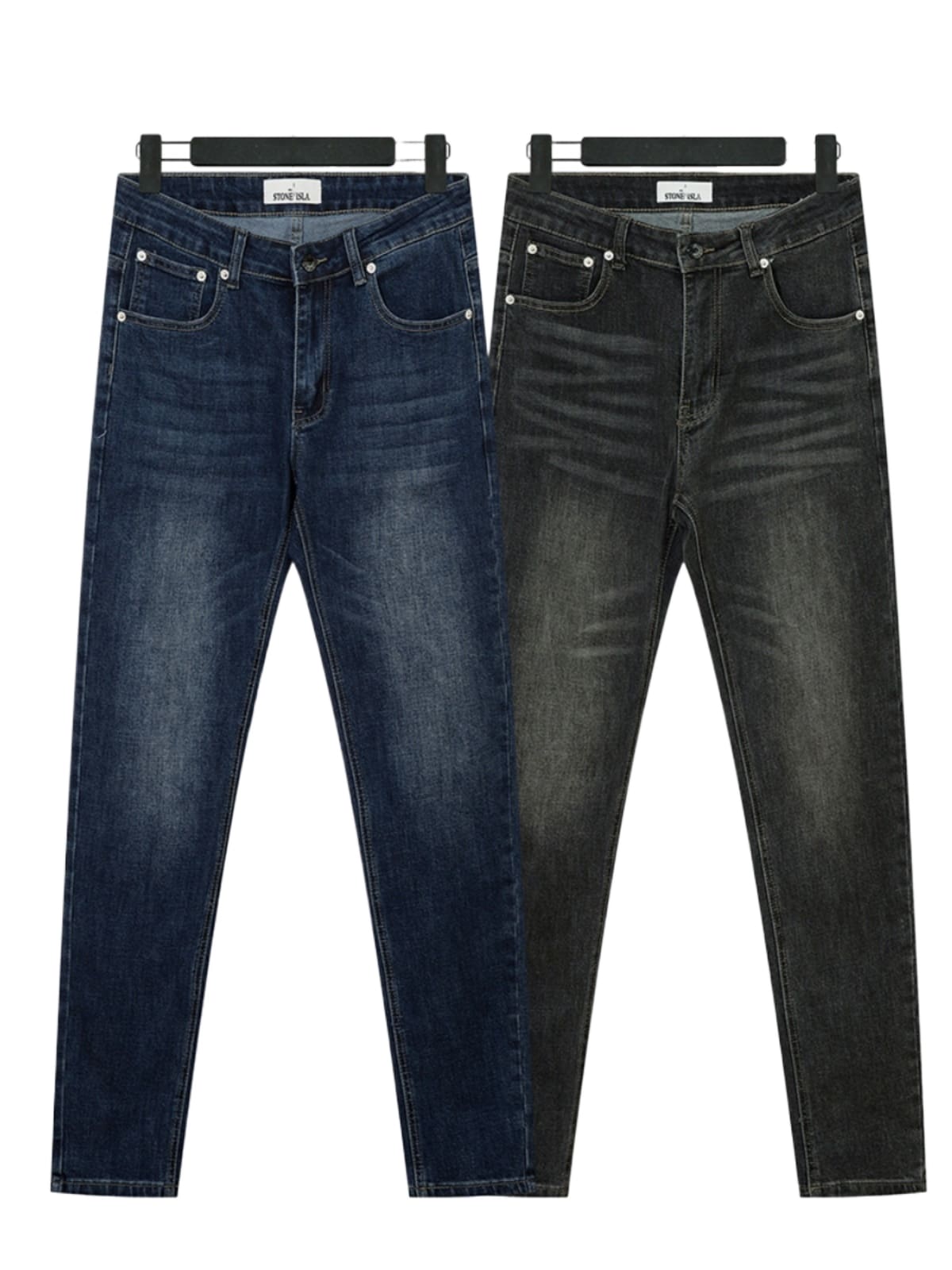 Stone Island Compass Badge Washed Distressed Casual Pants