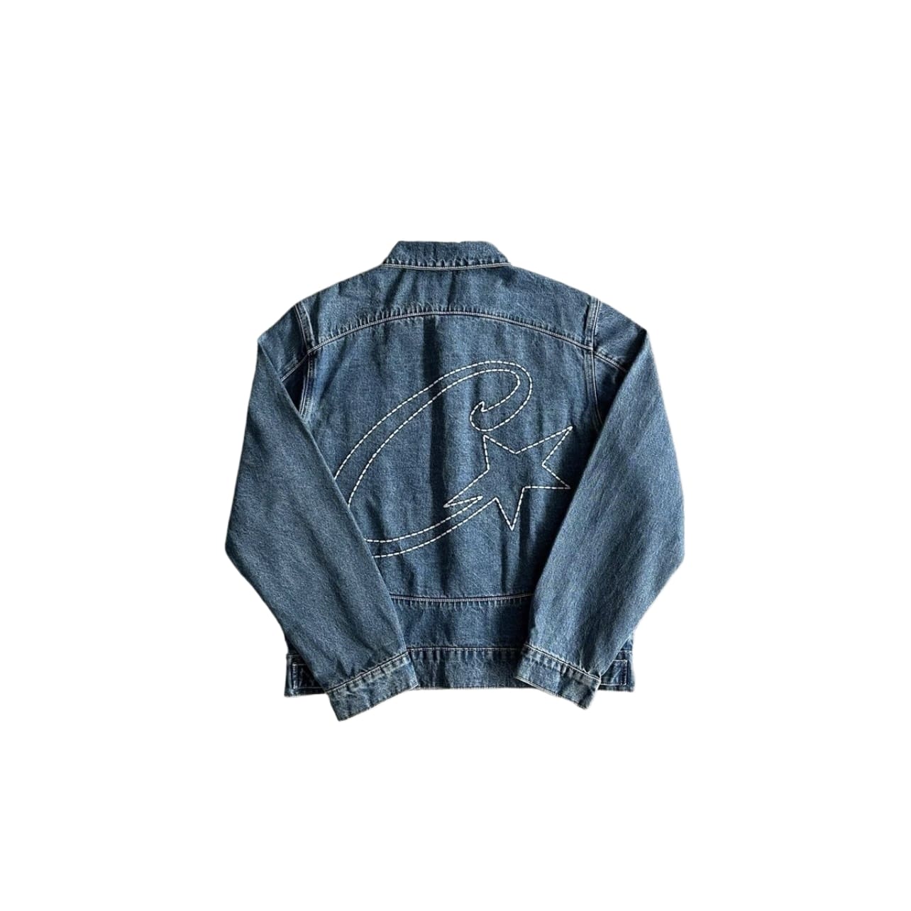 Corteiz Denim Coat and Trousers Suit Loose Casual Star Style