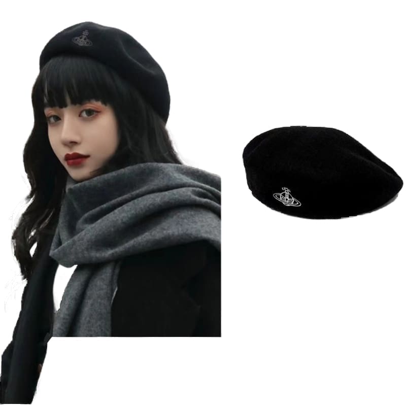 Vivienne Westwood Beret Wool Retro Painter Hat for Women