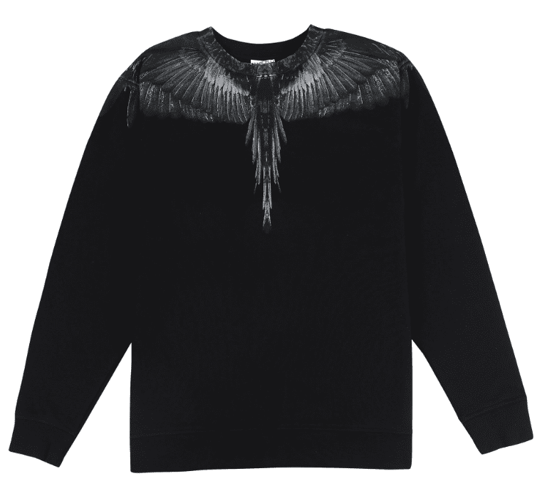 Marcelo Burlon MB dark wings round neck sweater autumn and winter long sleeve