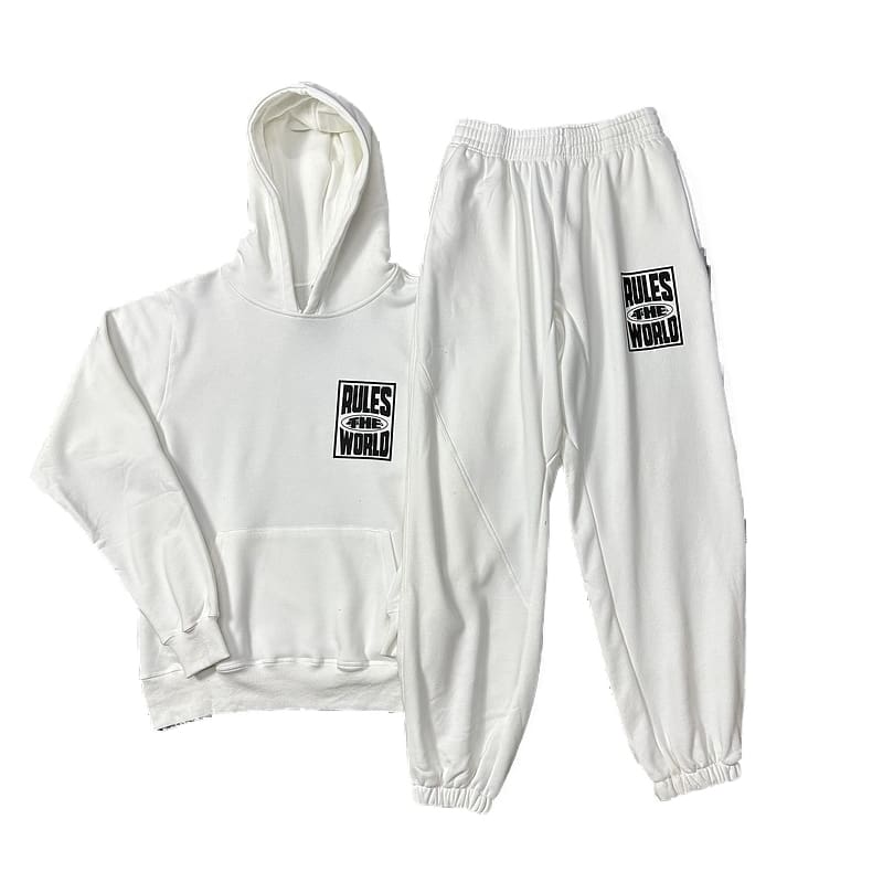 Corteiz Devil Island Terry Hoodie and Sweatpants Set for Men and Women