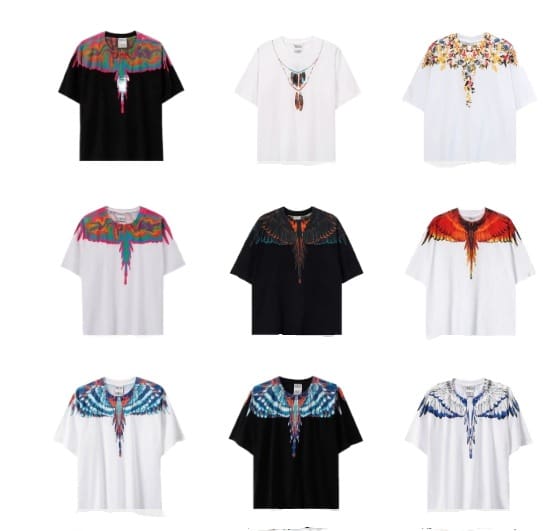 Marcelo Burlon Wings T-Shirt Classic Feather Short Sleeve