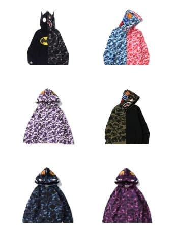 AAPE Ape Head Camouflage Zip Hoodie for Men and Women