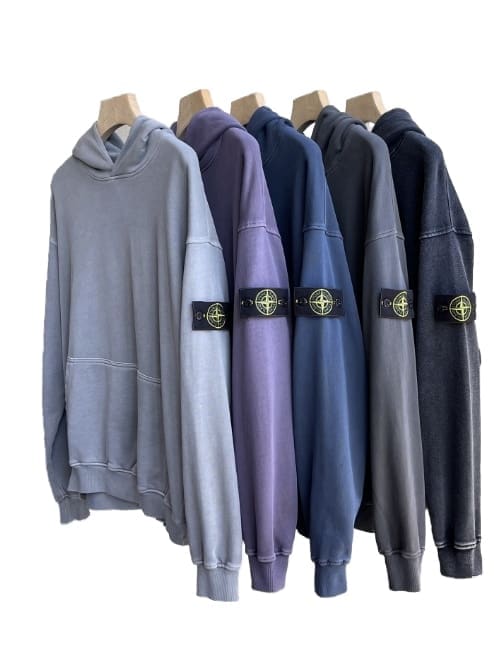 Stone Island Woolen Hoodie Spring Autumn Collection Black Cat
