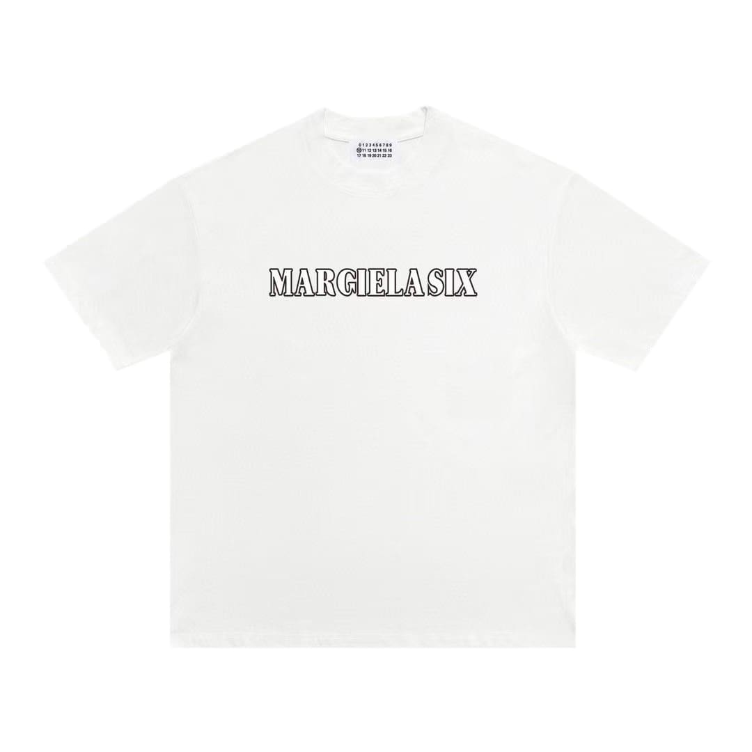 ma*s*n Ma*i*la mm6 cotton short sleeve t-shirt for men and women