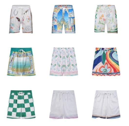 Casablanca Vacation Printed Shirt and Quick-Drying Shorts for Summer
