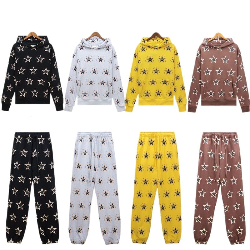 Denim Tears Printed Cotton Terry Hoodie and Pants Set