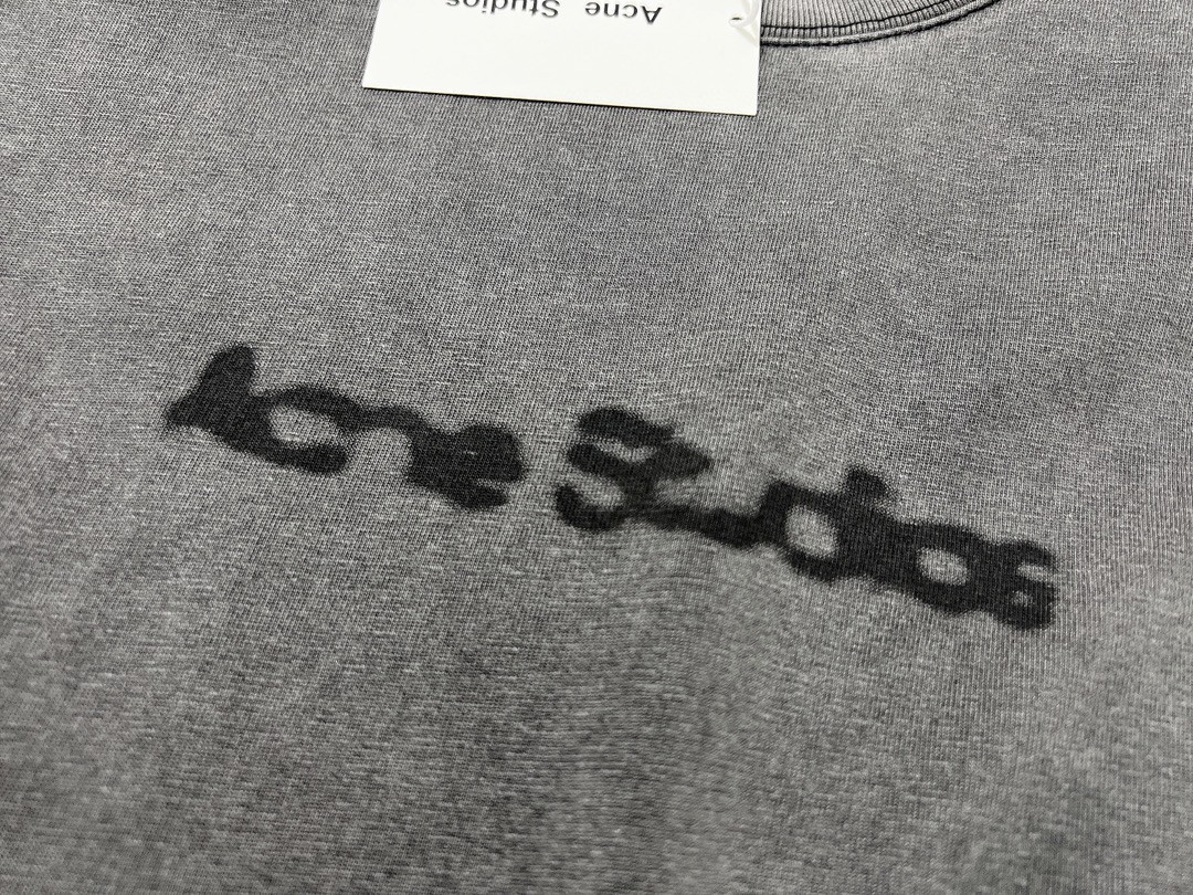 AS 24SS washed faded loose design heavy industry short sleeve t-shirt