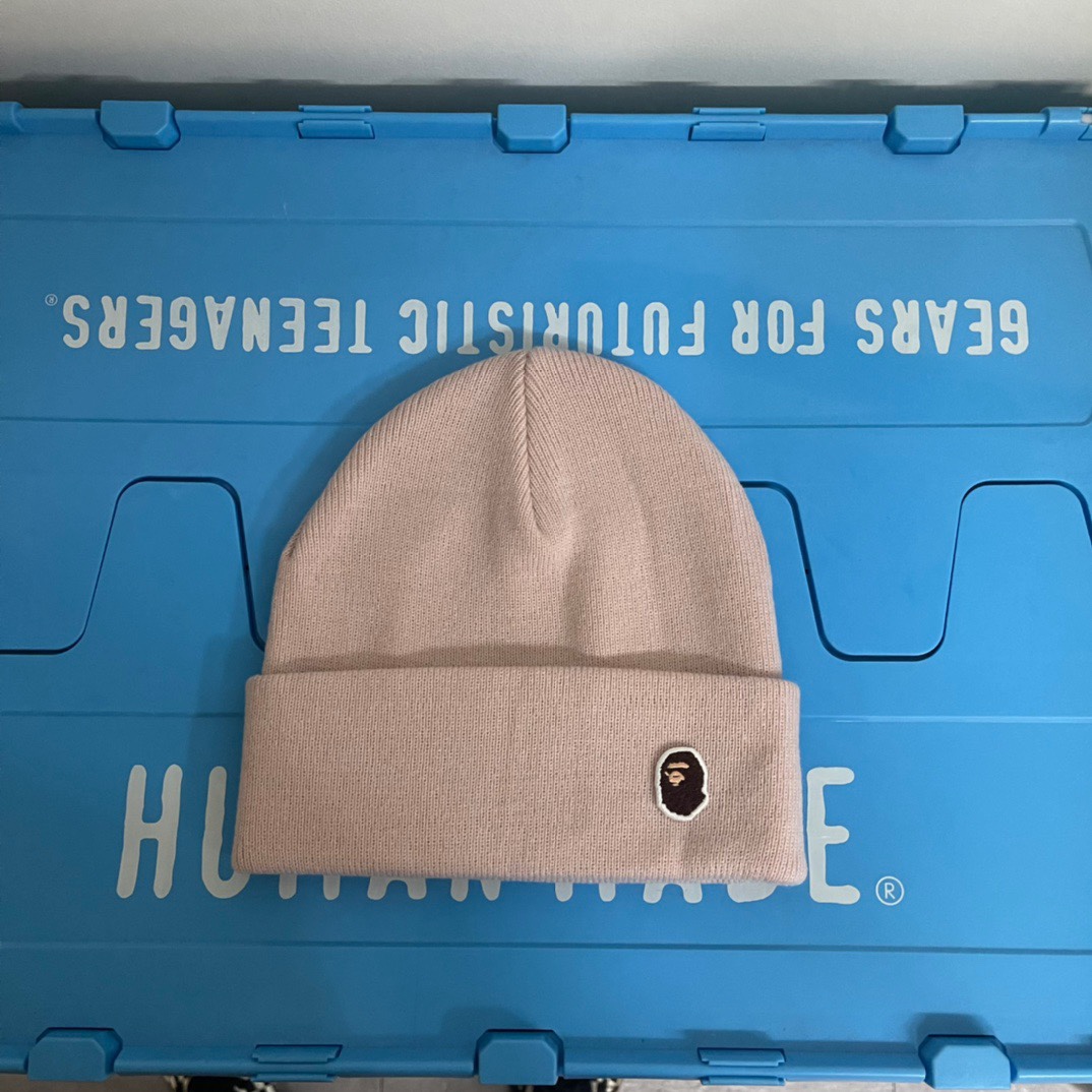 Split Japanese ape head woolen cap embroidery beanie hat tide autumn winter couple vintage knitted hat