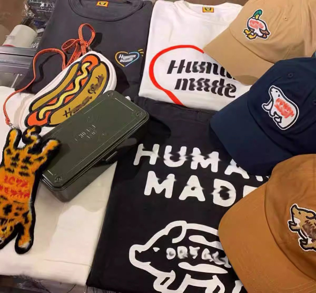 Hvm*n M*de hat japanese pig polar bear duck embroidered baseball cap soft top retro trendy peaked cap for women