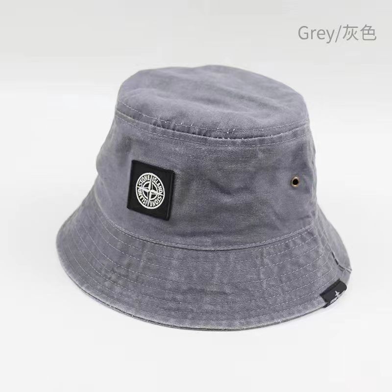 Stone Island men’s and women’s trendy fashion fisherman hat nylon quick-drying drawstring sun protection sun hat outdoor climbing hat