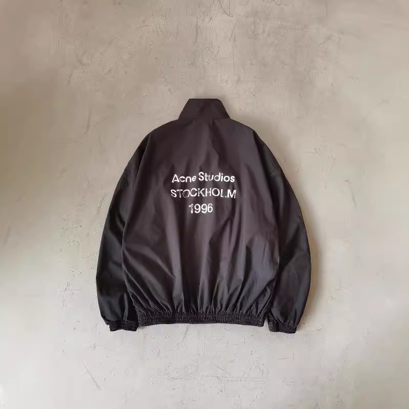 AS 24SS autumn and winter new back letters 1996 distressed broken ring wind printed jacket coat