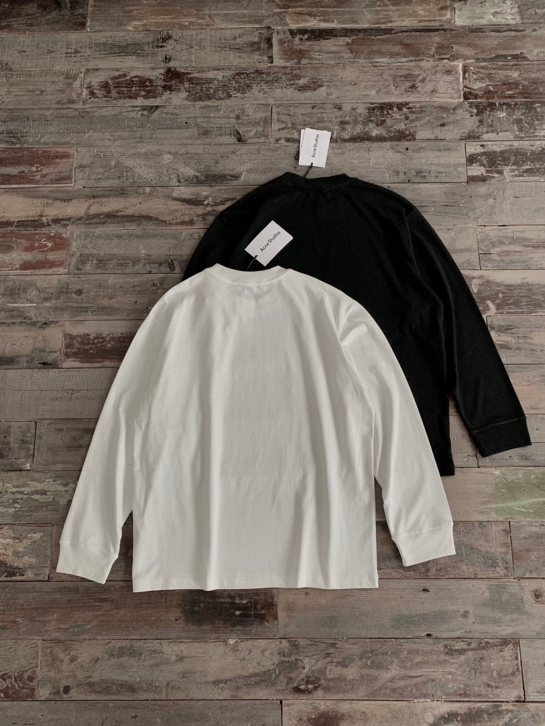 Top version AS 24SS New 320g chest small letter logo printing simple style men and women the same long-sleeved T-shirt