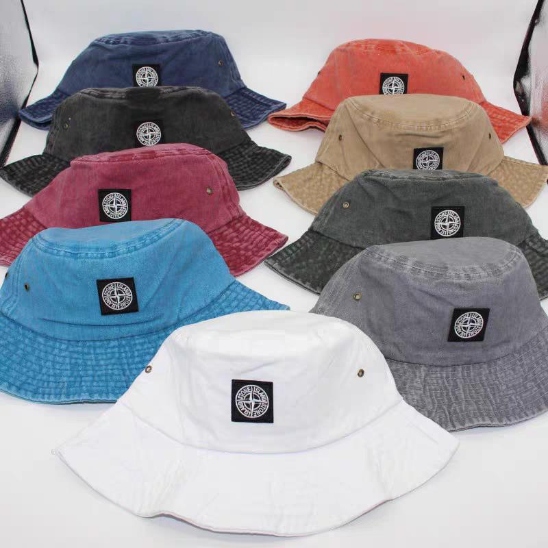 Stone Island men’s and women’s trendy fashion fisherman hat nylon quick-drying drawstring sun protection sun hat outdoor climbing hat