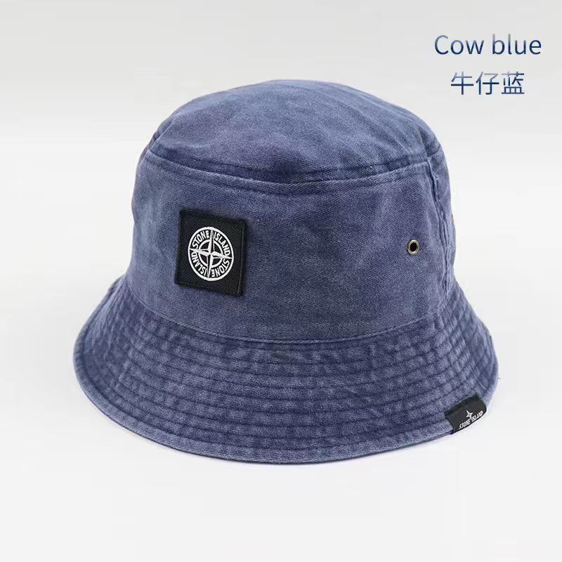 Stone Island men’s and women’s trendy fashion fisherman hat nylon quick-drying drawstring sun protection sun hat outdoor climbing hat