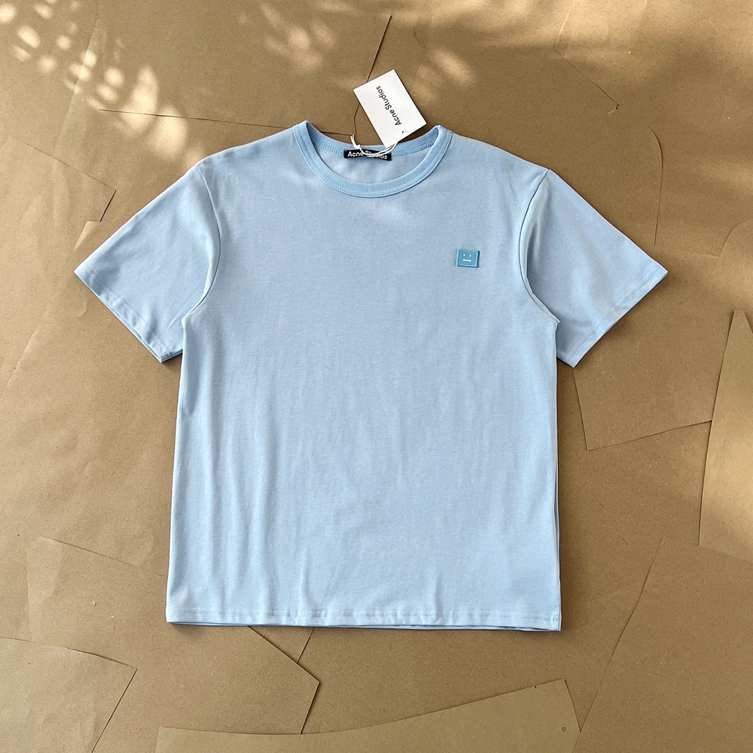 top version as 24ss chest small logo smiley F**e villain patch simple style men’s and women’s same style short sleeve t-shirt